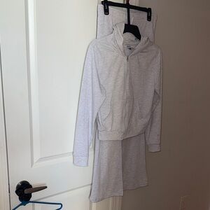 Light Gray Sweatsuit Set